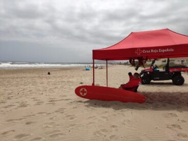 puesto provisional de vigilancia en playa les deveses