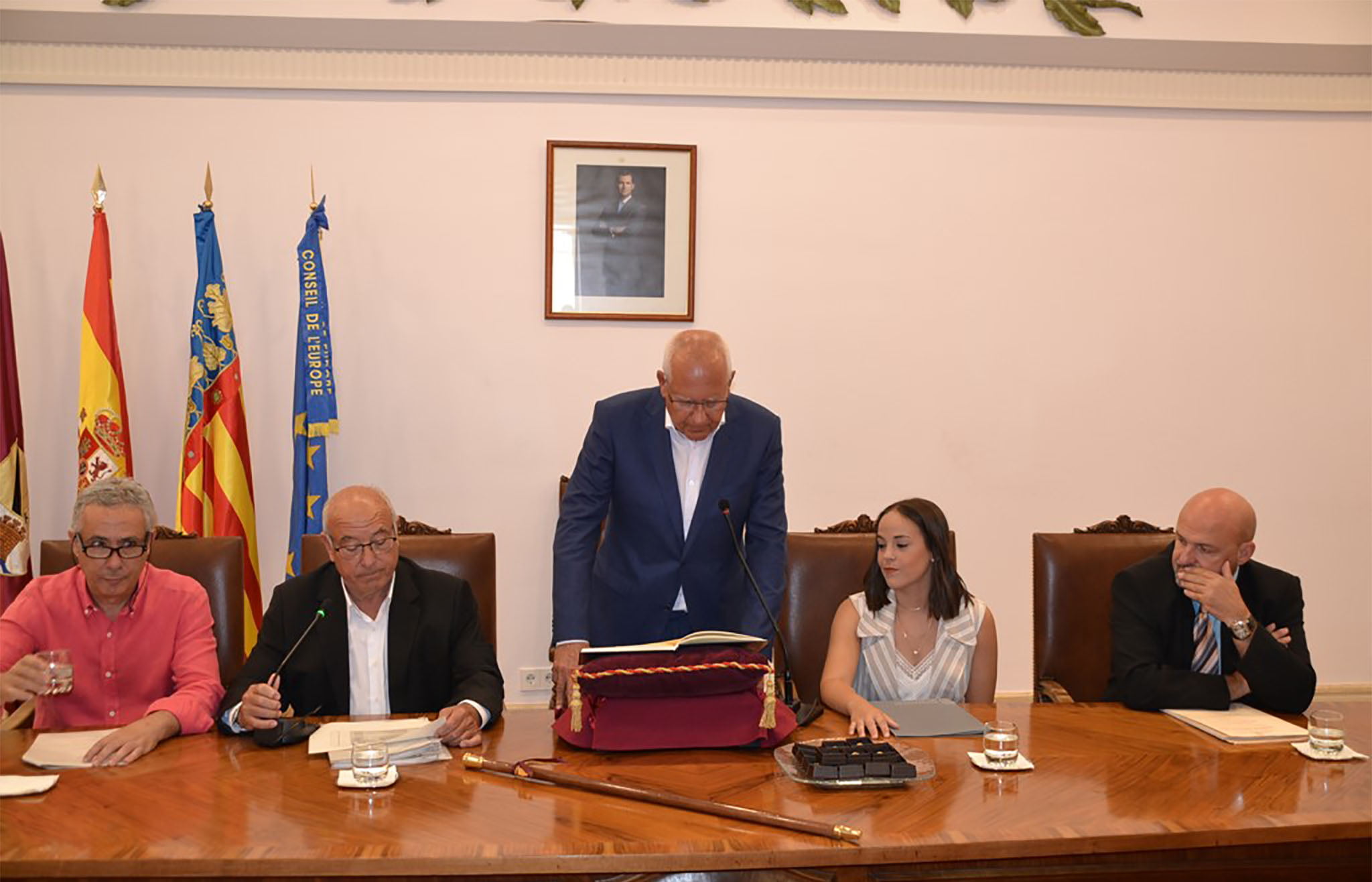 Toma de posesión de Vicent Grimalt como alcalde de Dénia en 2019
