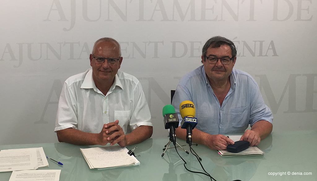 Vicent Grimalt y Paco Roselló en rueda de prensa