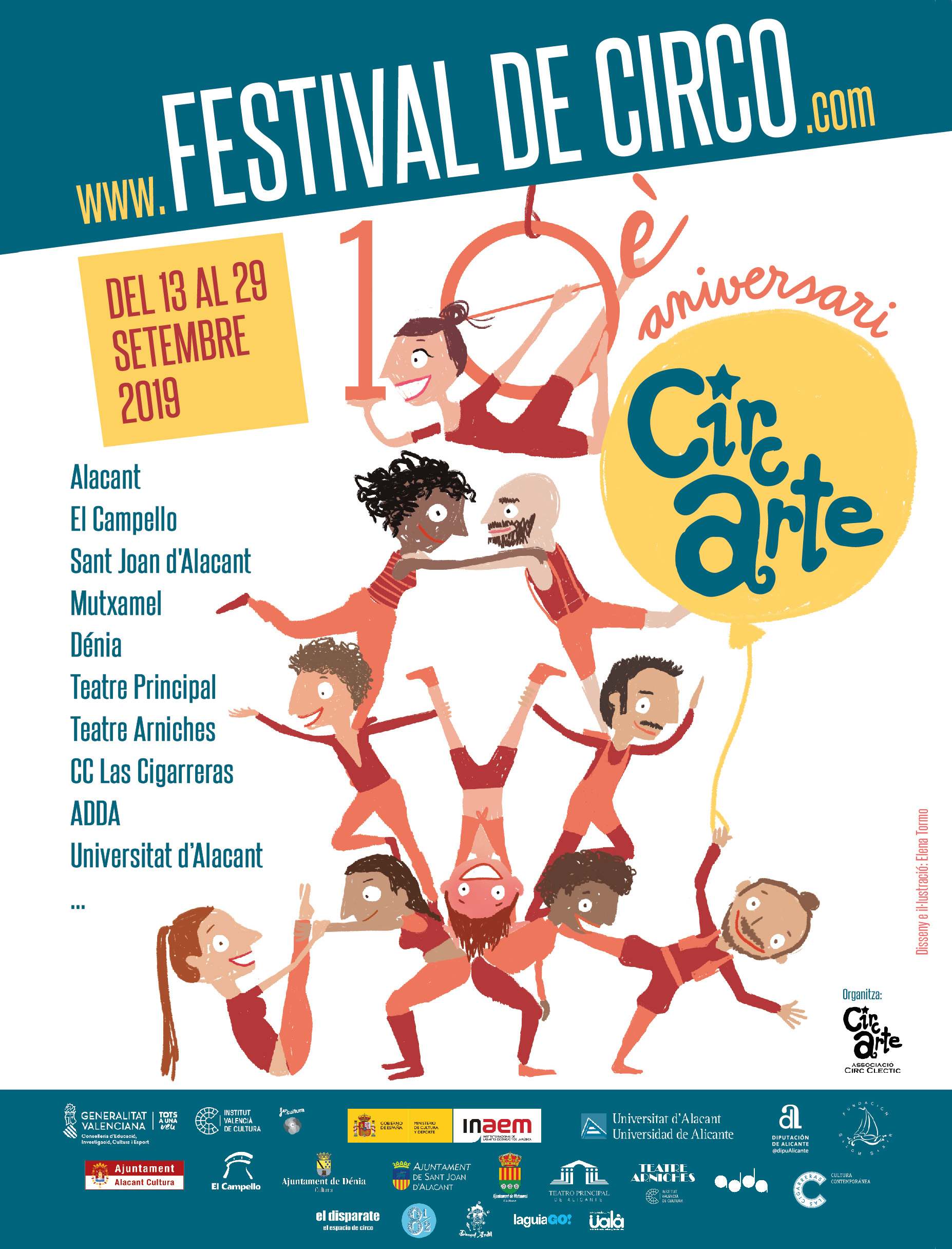 Dénia será sede del 10º Festival de Circo, 'Circarte' 3 Imagen: 10º aniversario de Circarte en Dénia