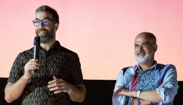 2019 RRFF - Josep Fornés, concejal de Cultura y Javier Escotto, alcalde, presentando la jornada en Jesús Pobre