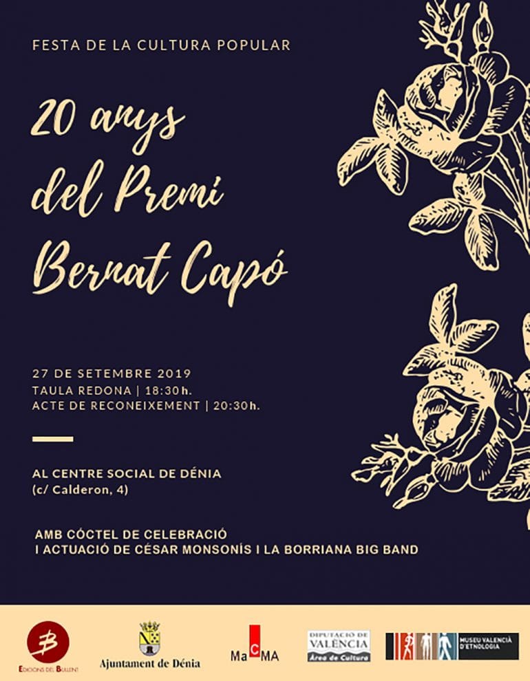 Cartel 20 años del Premio Bernat Capó