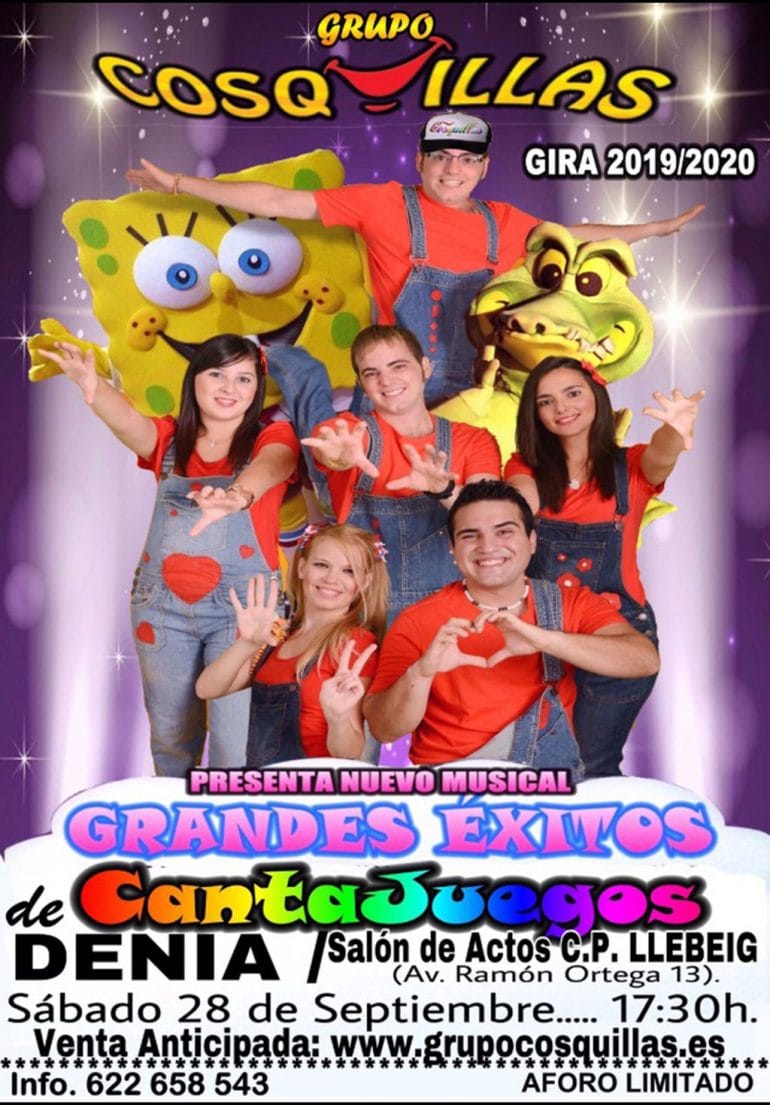 Cartel Cantajuegos en Dénia