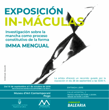 cartel de la exposicion en pego de imma mengual