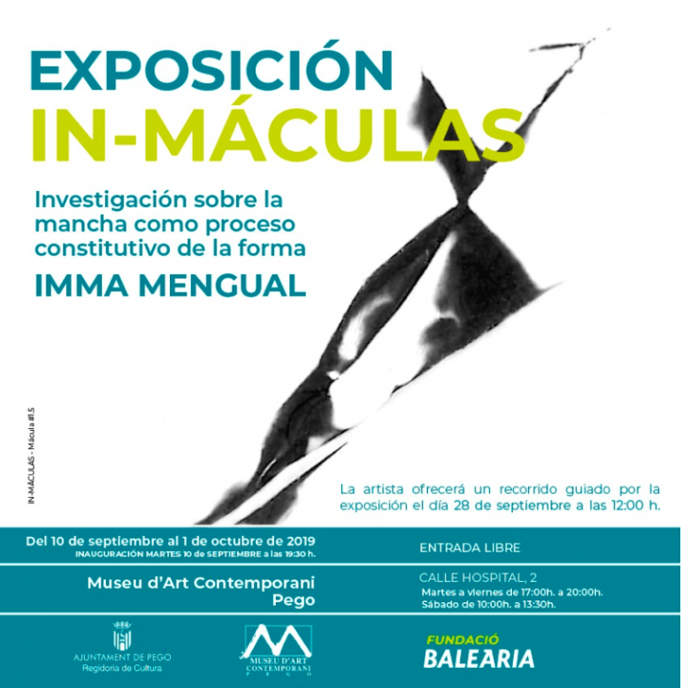 Plakat der Ausstellung in Pego von Imma Mengual