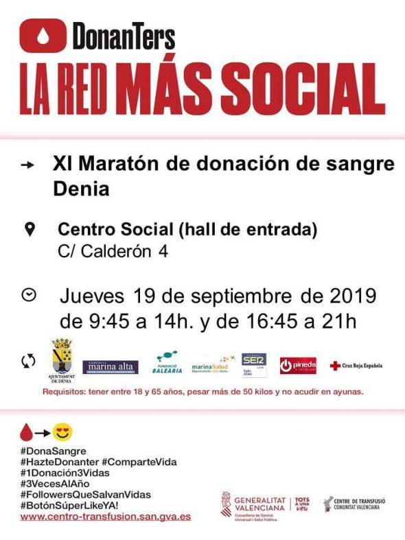 Imagen: Cartel Maratón de Sangre Dénia