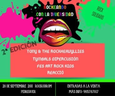 Cartel Rockeando con la diversidad funcional