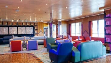 Diferentes zonas en el interior del Costa Fortuna – Falken Tours