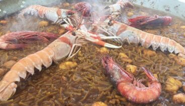 Espectacular fideuà – Restaurante Punta Negra Hotel Les Rotes