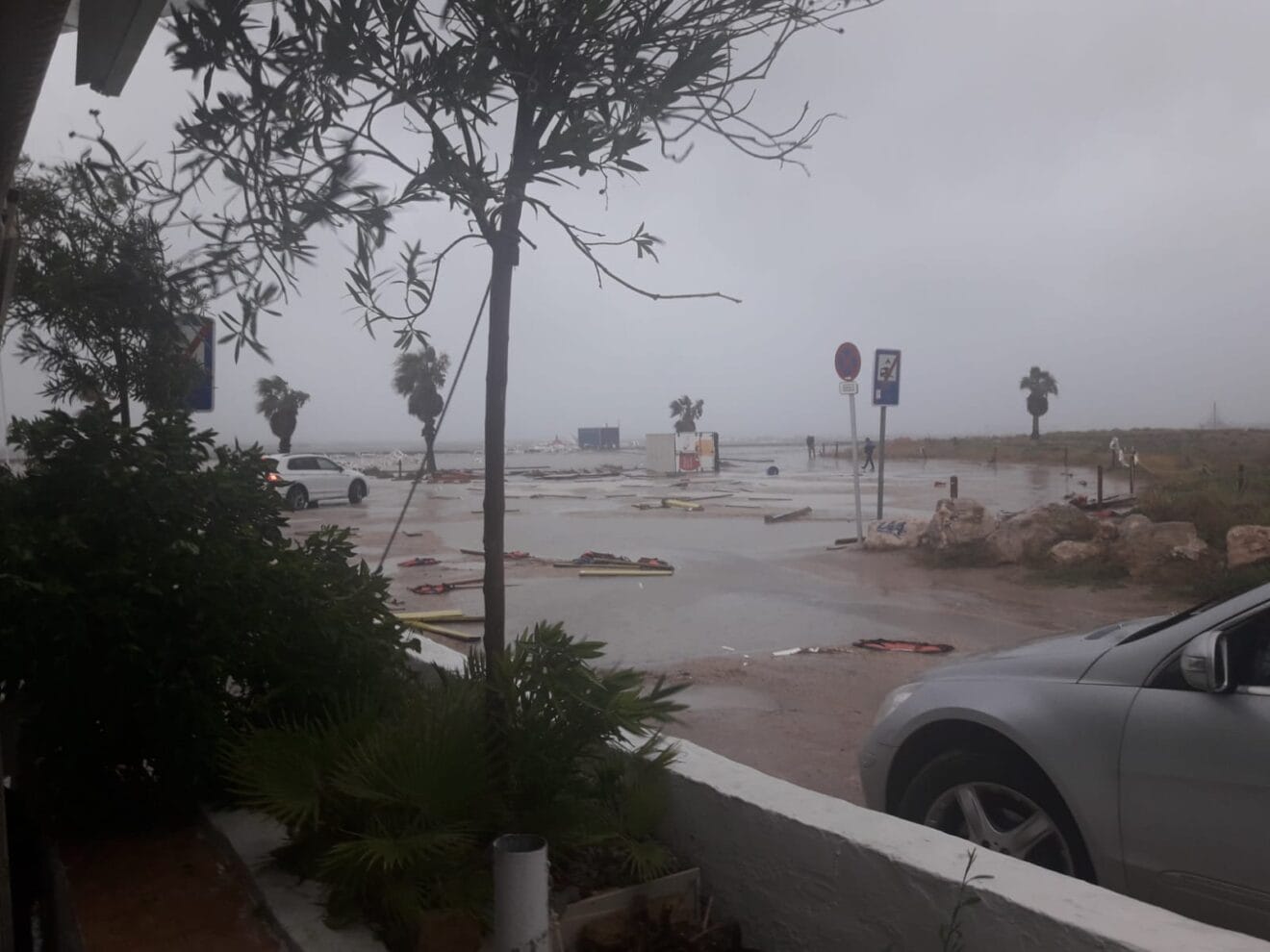 Lluvia y temporal en Dénia