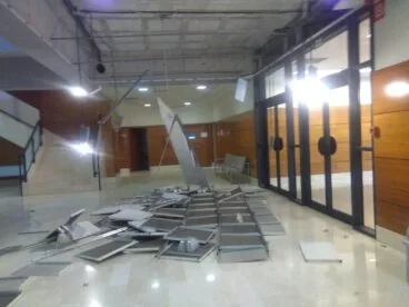 Planchas interiores del techado del CDT