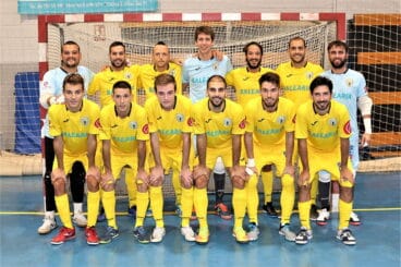 plantilla del cfs mar denia ante el s joan sporting