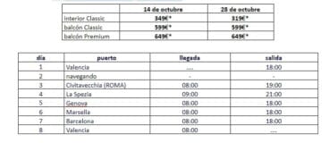 Precios y fechas de crucero por el Mediterráneo – Falken Tours