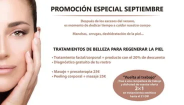 Promoción septiembre 2019 tratamientos – Centre Fisiobioestètic