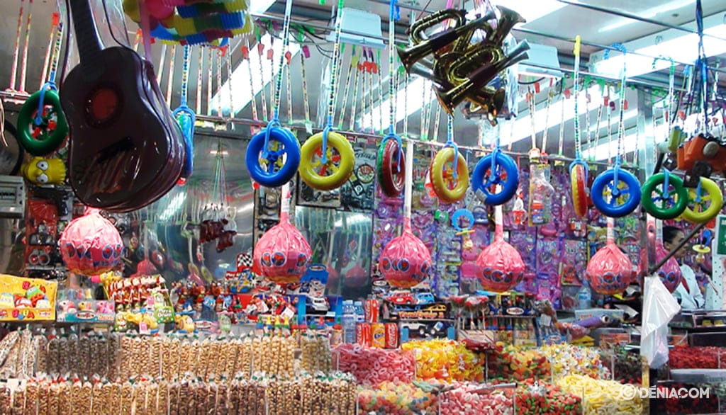 Imagen: Puesto de golosinas de la feria