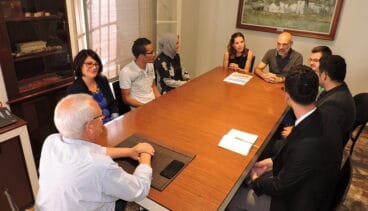 Recepción de la delegación turca en el ayuntamiento