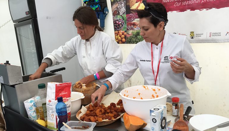 Showcooking by Amanda Fornés and Lourdes Ponce