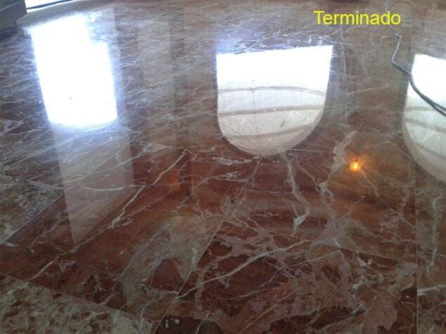 suelo reparado pulidos brillonet