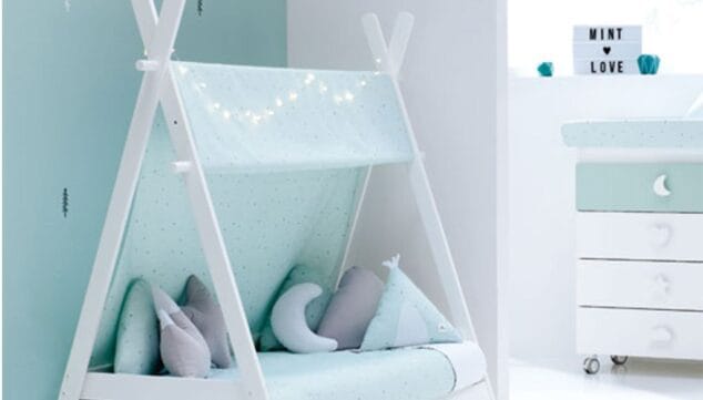 cama montessori homy verde menta muebles martinez