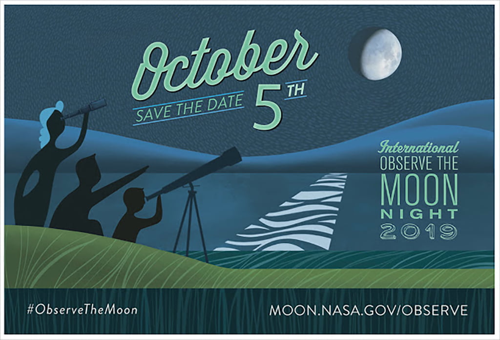 Cartel del Día Internacional de la Observación de la Luna