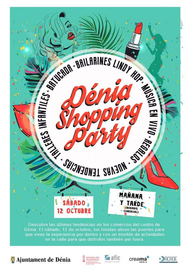 Cartel Dénia Shopping Party