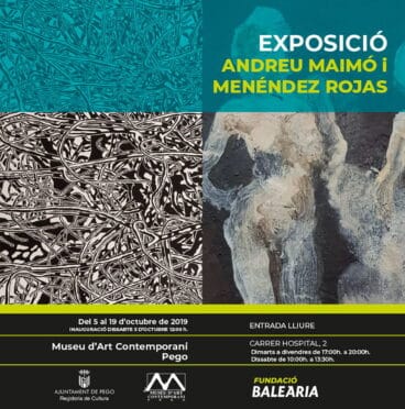 Cartel exposición Andreu Maimó y Menéndez Rojas