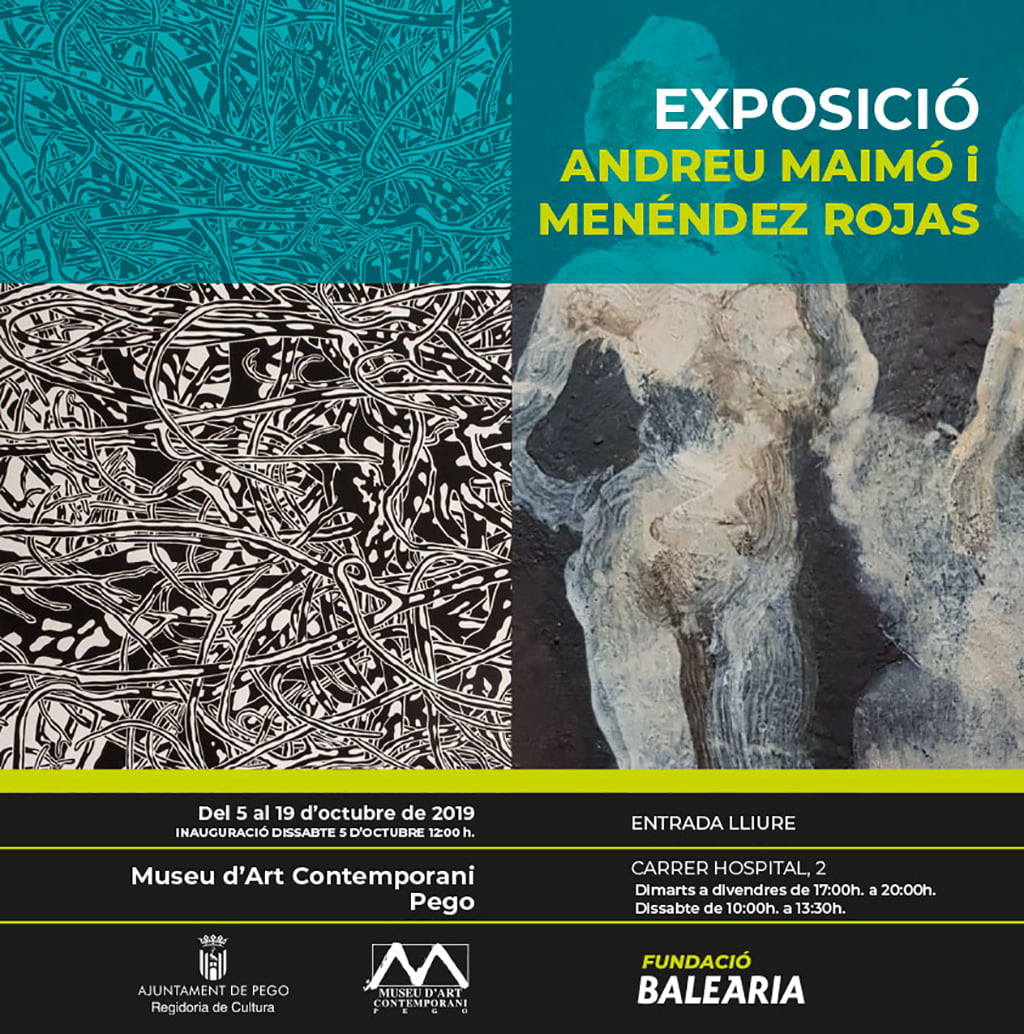 Cartel exposición Andreu Maimó y Menéndez Rojas