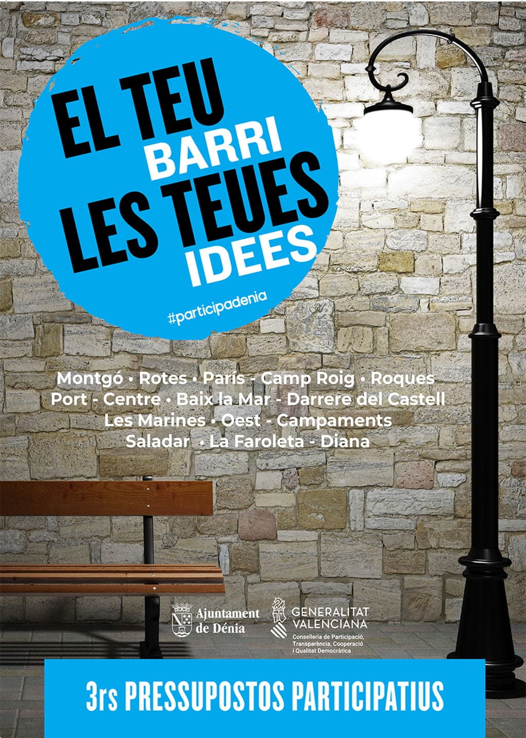Imagen: Cartel Presupuestos Participativos Dénia 2020