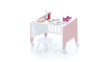 Cuna Alondra transformada en escritorio – Muebles Martínez
