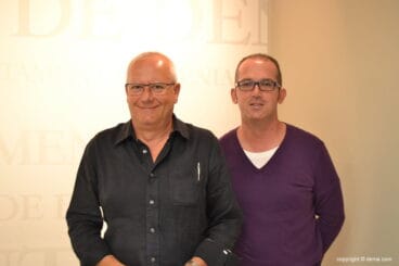 Jordi Serra junto a Vicent Grimalt