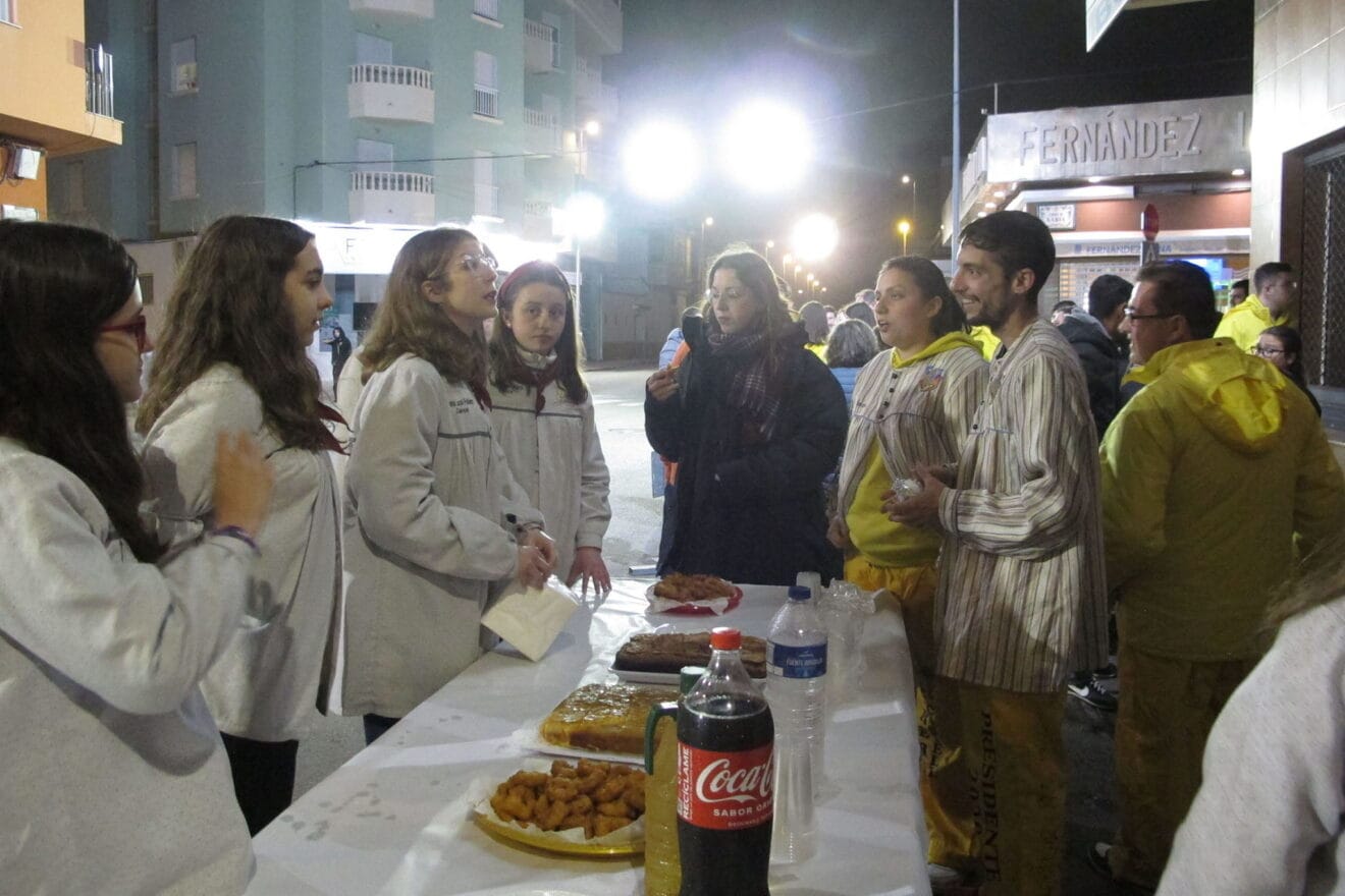 Merienda durante la Nit d'Albades