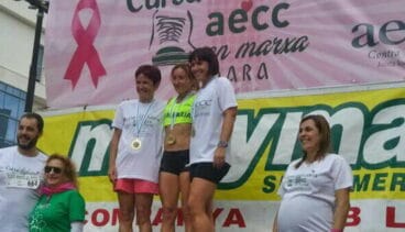 Podio femenino con Mayca Sala en lo más alto