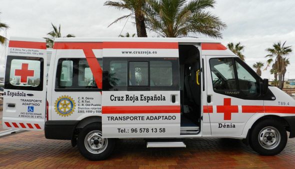 Imagen: Vehículo adaptado de Cruz Roja