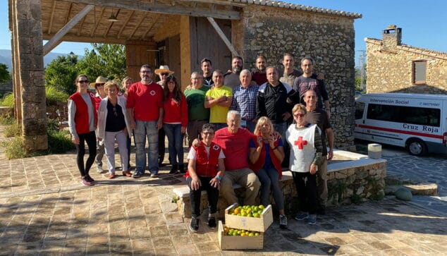 voluntarios de la recogida