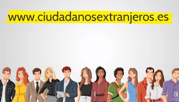 Imagen: Web de la Diputación de Alicante destinada a informar a los residentes extranjeros en la provincia