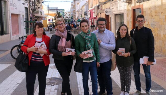 candidatas por alicante junto a representantes municipales del pspv