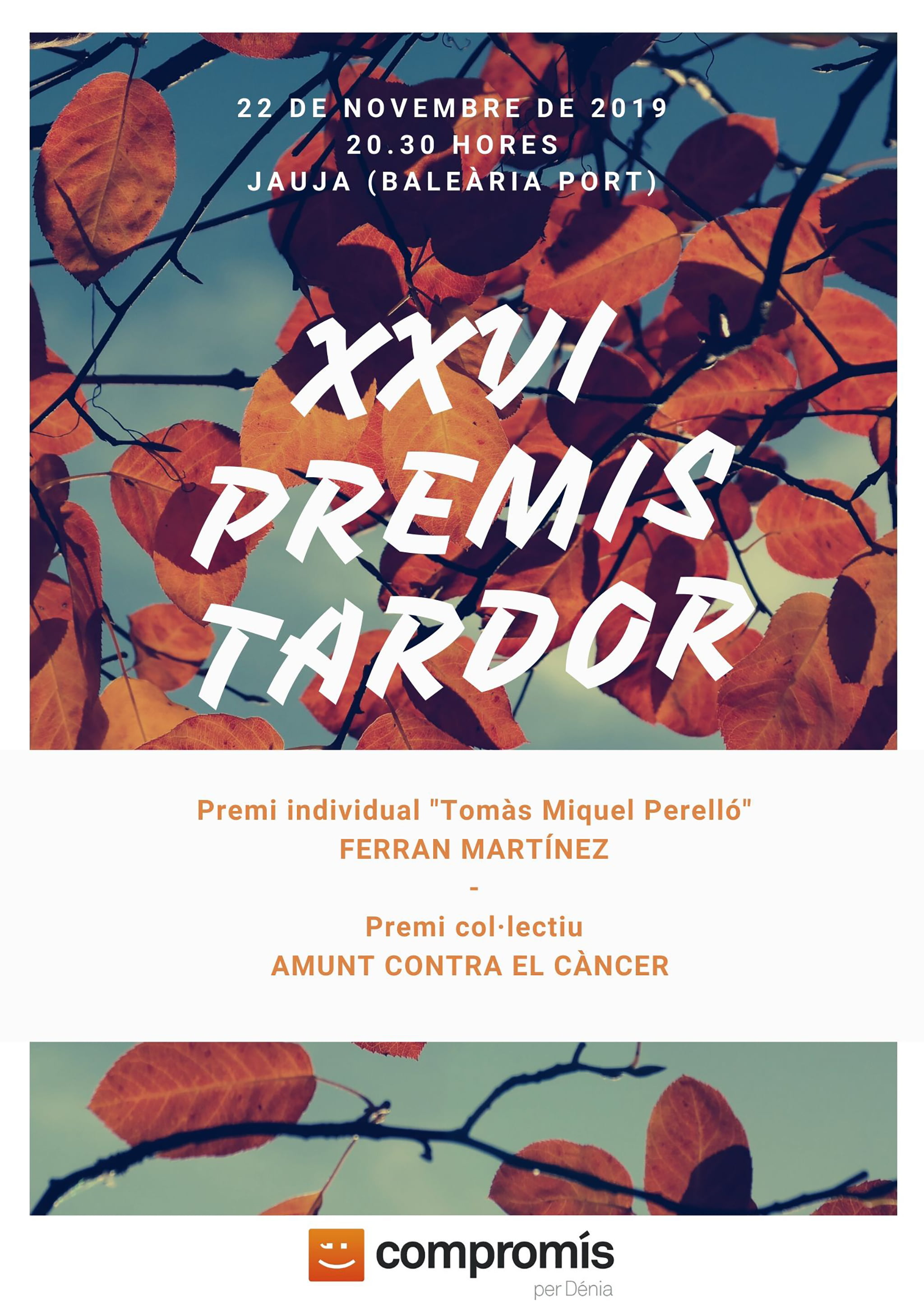 Cartel XXVI Premis Tardor