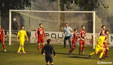 el denia volcado sobre la meta del tavernes