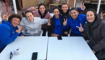 Equipo femenino de pádel del Club Tenis Dénia