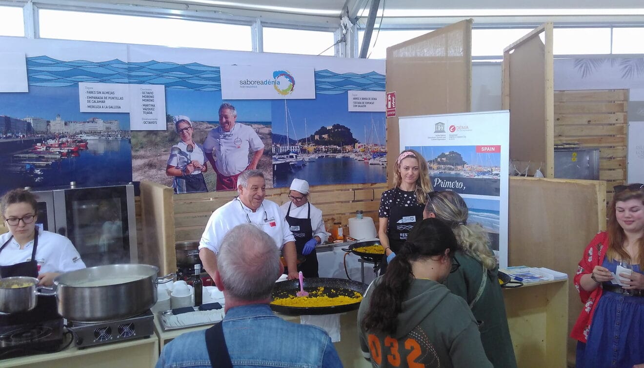 Estand de Dénia en el festival