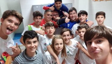 Jugadores infantiles del Paidos Dénia