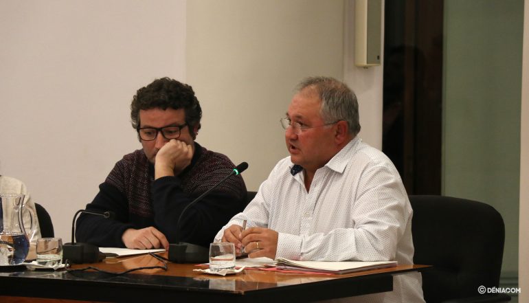 Mario Vidal, portavoz de Gent de Dénia, durante el Pleno