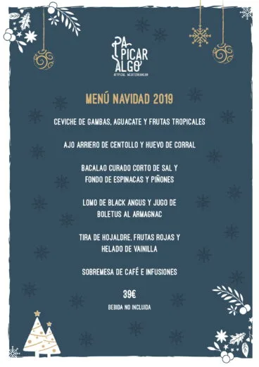Menú de Navidad en Pa Picar Algo