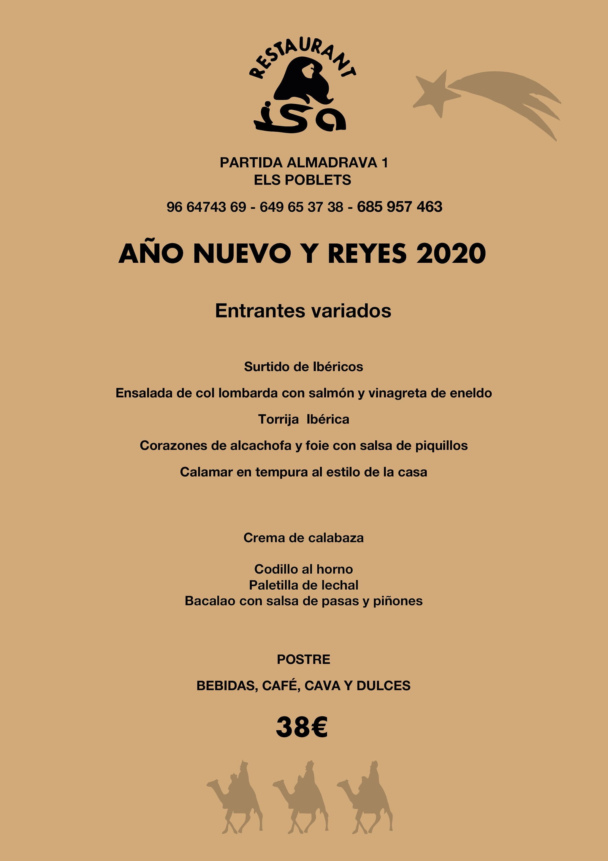 Imagen: Menú de Año Nuevo y Reyes en Restaurante Isa