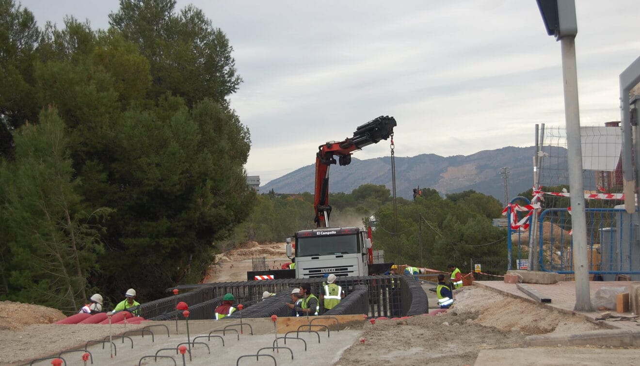 Obras del TRAM