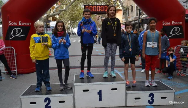 Miquel Piera del CA Baleària Diànium fue el mejor en la ‘II Milla Urbana de Dénia’ 17 podio benjamin