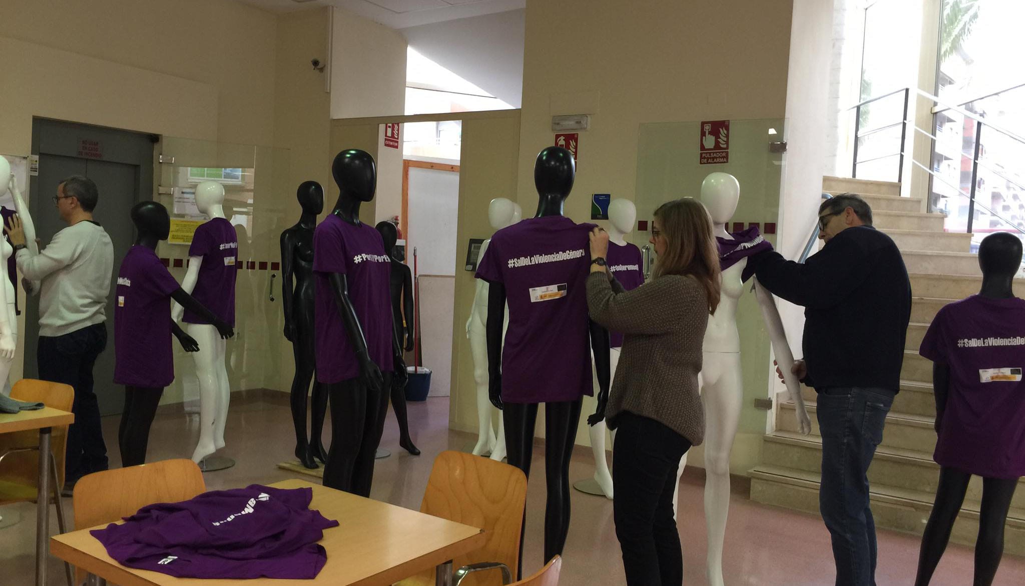 Imagen: Preparación de los maniquíes