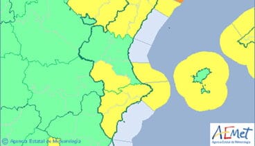 prevision de alerta amarilla en denia