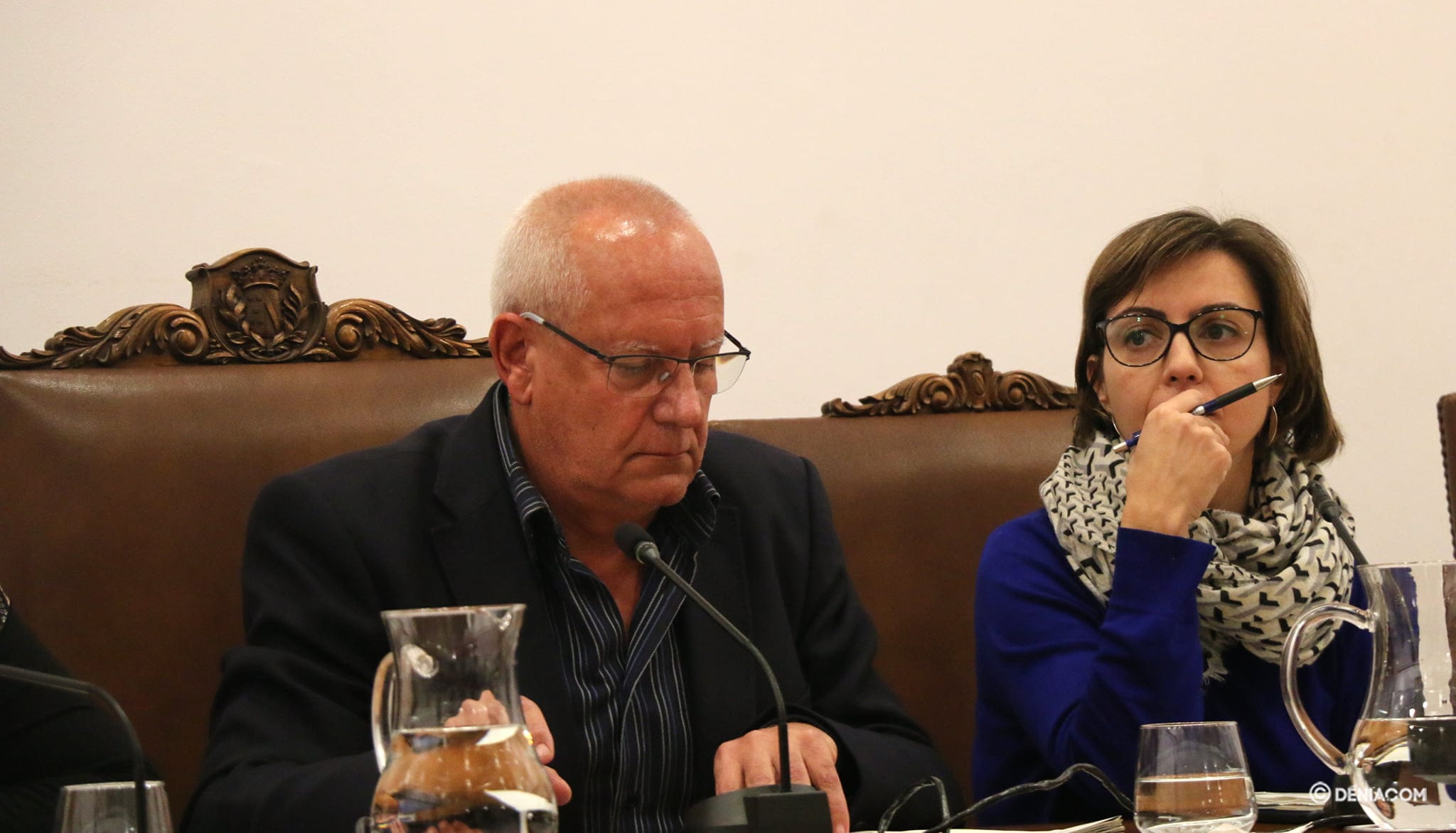 Imagen: Vicent Grimalt durante el Pleno