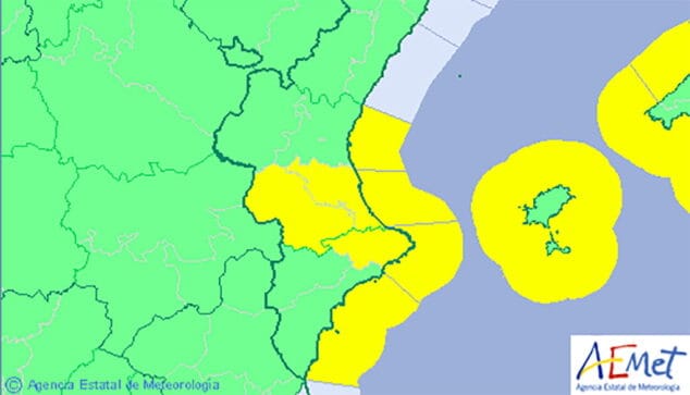 alerta amarilla para las proximas jornadas